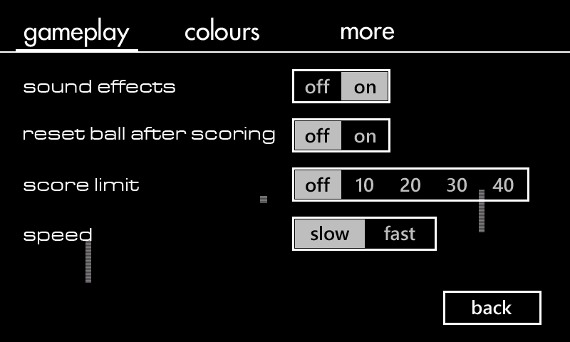 Classic Pong screenshot